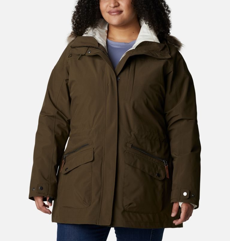 Women\'s Columbia Watson Lake Omni-Heat Infinity Interchange Insulated Jackets Dark Brown | Plus Size CA-W18CA